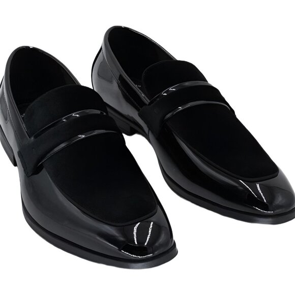 Stacy Adams Spratley Moc Toe Saddle Slip-On Loafer Black US 12M